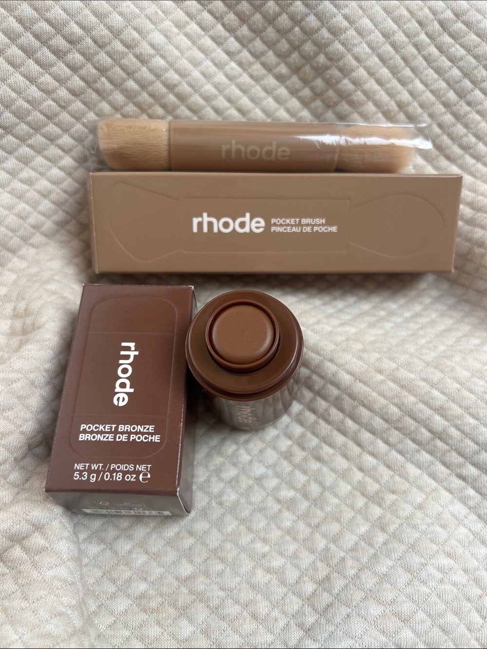 RHODE Pocket Bronze Cream Bronzer & Brush